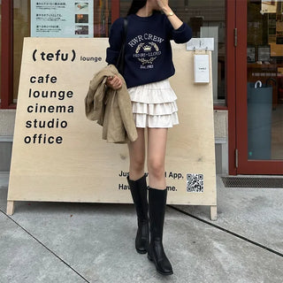 CREW Lettering Stitch Knit