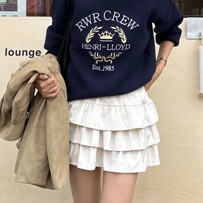 Tiered mini skirt