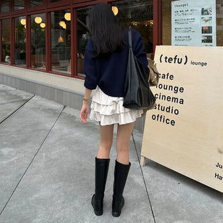 Tiered mini skirt