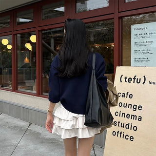 Tiered mini skirt