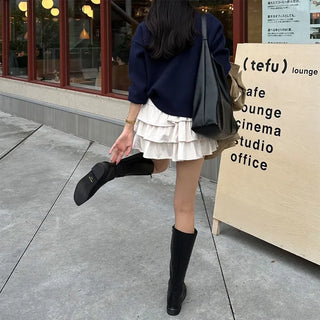 Tiered mini skirt