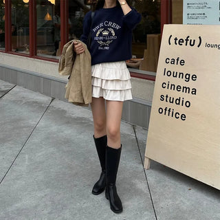 Tiered mini skirt