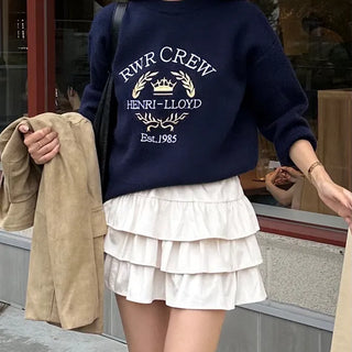 Tiered mini skirt