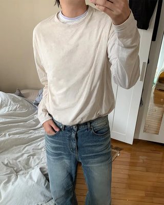 Striped Arm Warmer Long-Sleeve T-Shirt