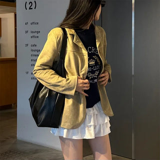 Square leather shoulder bag