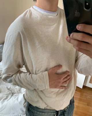 Striped Arm Warmer Long-Sleeve T-Shirt