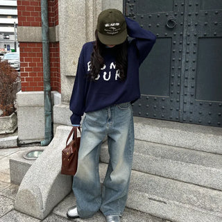 Bonjour Round Bicolor Knit
