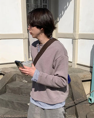Colored Round Cardigan