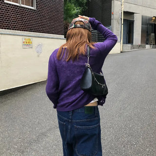 Colorful wool cardigan