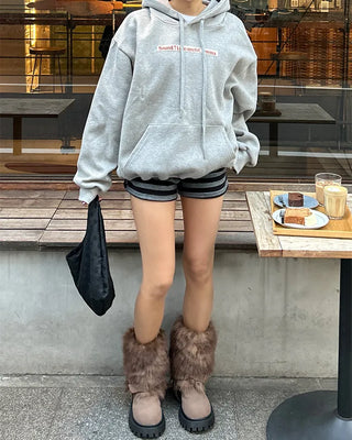 (Unisex) Bust Patch Kangaroo Pocket Hoodie