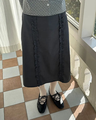 Lace-up flat shoes
