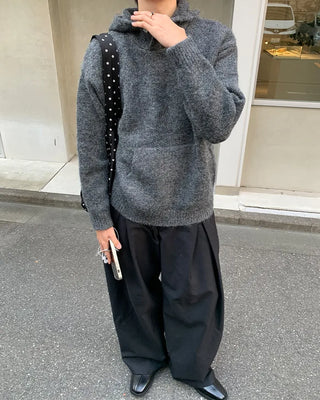 Wool Melange Simple Knit