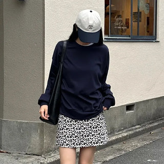 Leopard print skirt