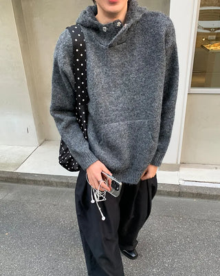 Wool Melange Simple Knit