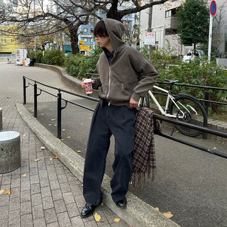 Side pintuck denim pants