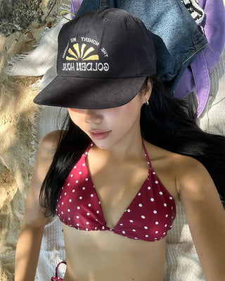 GOLDEN HOUR Stitch Straight Cap