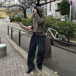 Side pintuck denim pants