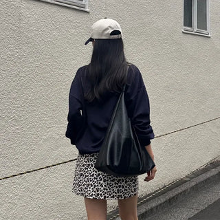 Leopard print skirt