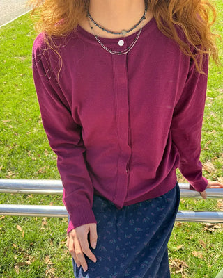 Simple button cardigan
