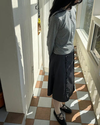 Lace-up flat shoes