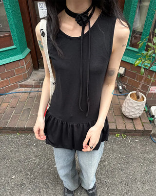 Rose Tie Set Mini Dress
