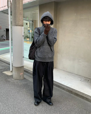 Wool Melange Simple Knit
