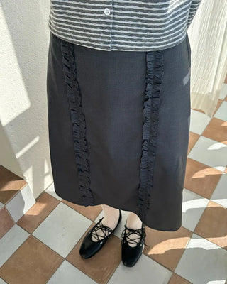 Lace-up flat shoes