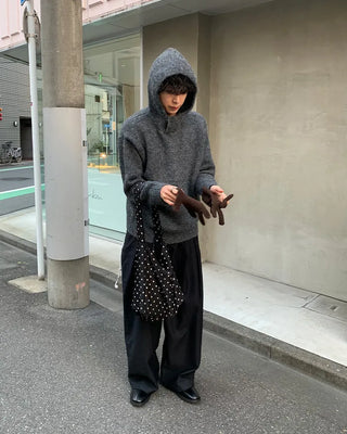 Wool Melange Simple Knit