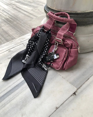 Monochrome Poika Dot Scarf
