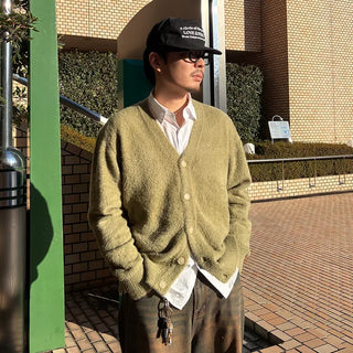(Unisex) V-neck cardigan