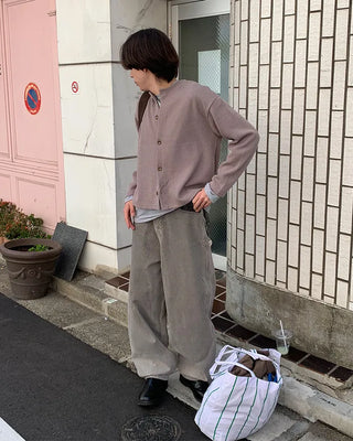 Colored Round Cardigan