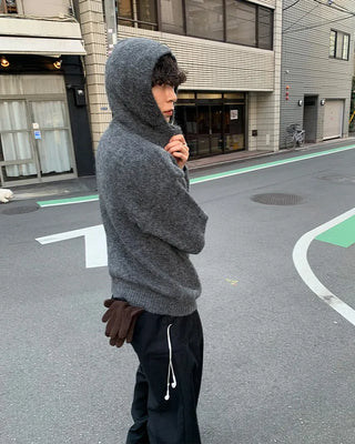 Wool Melange Simple Knit