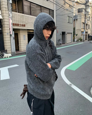 Wool Melange Simple Knit