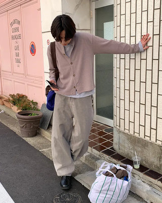 Colored Round Cardigan