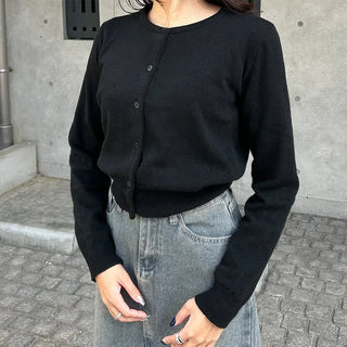 Cashmere Round Cardigan