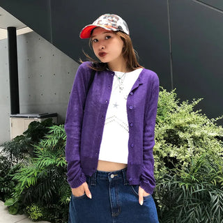 Colorful wool cardigan