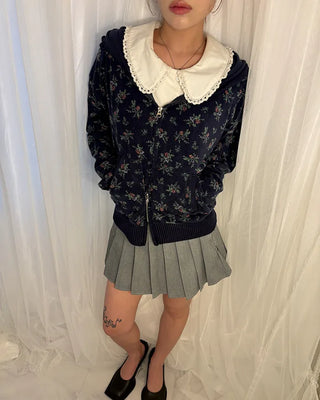 Pleated micro mini skirt pants