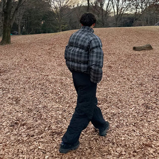 Quilted string pants