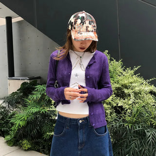 Colorful wool cardigan