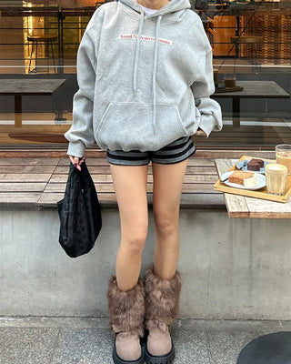 (Unisex) Bust Patch Kangaroo Pocket Hoodie