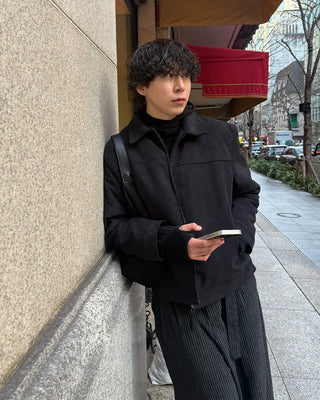Suede-colored quilted jacket