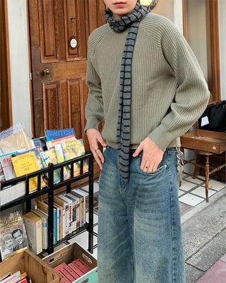 Shoulder button detail half-zip knit