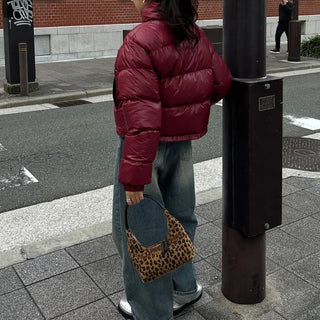 Leopard print tote bag