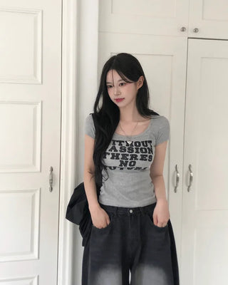 Slim Lifted Short-Sleeve T-Shirt