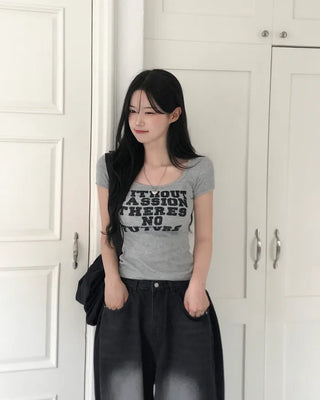 Slim Lifted Short-Sleeve T-Shirt