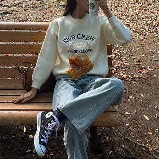CREW Lettering Stitch Knit