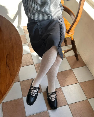 Lace-up flat shoes