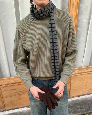 Shoulder button detail half-zip knit
