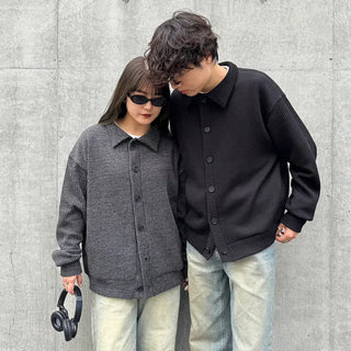 Knitted color cardigan