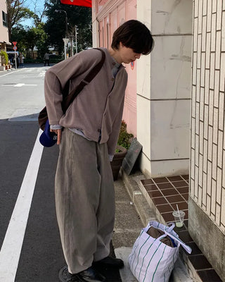Colored Round Cardigan